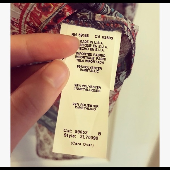 NWT: Karen Kane Wanderluxe Blouse - Picture 5 of 7